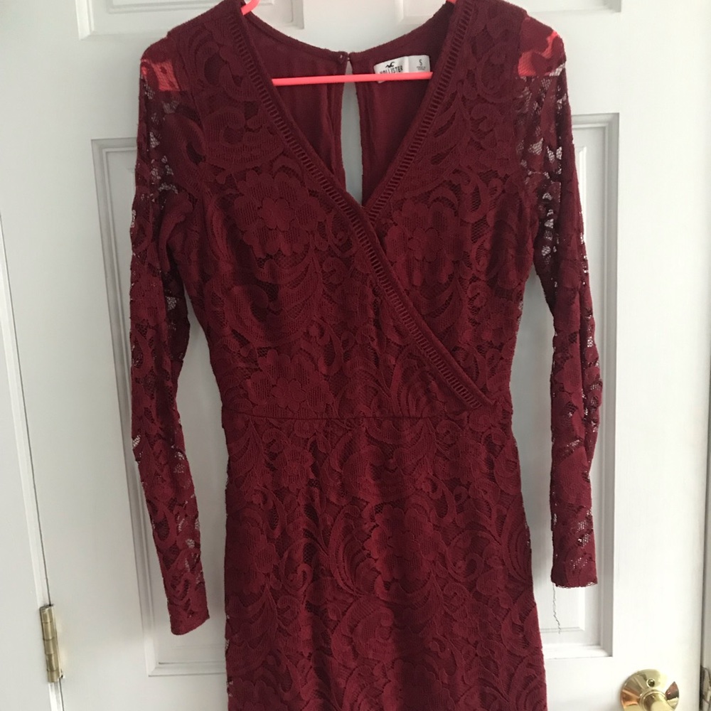 Hollister red skater dress